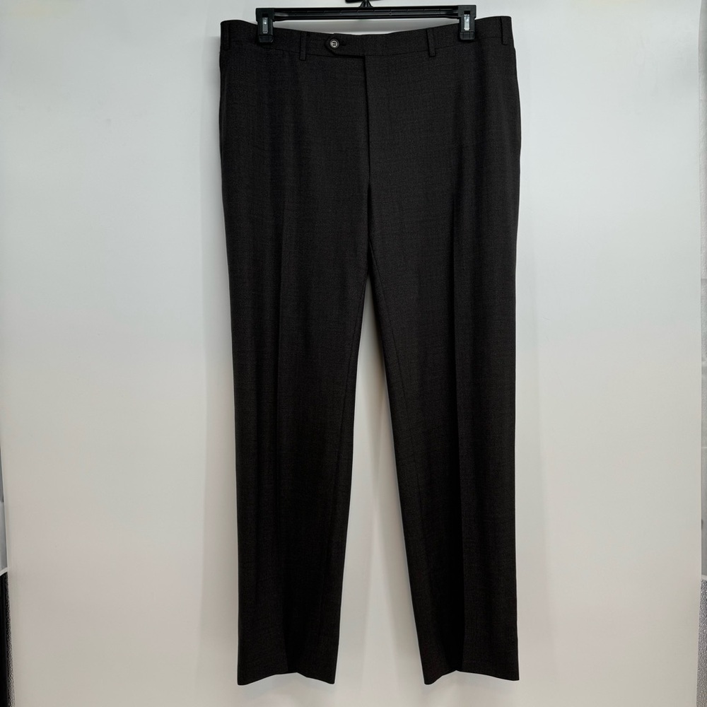 CANALI Stretch Wool Dress Pants TrousersSize W 36 X L 30.5 Brown